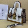 ALDO Croc-Embossed Chain-Lock Mini Satchel