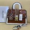 ALDO Croc-Embossed Chain-Lock Mini Satchel