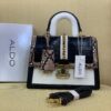 ALDO Croc-Embossed Chain-Lock Mini Satchel