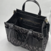 Armani Exchange AX Logo Jacquard Mini Tote Bag with Strap