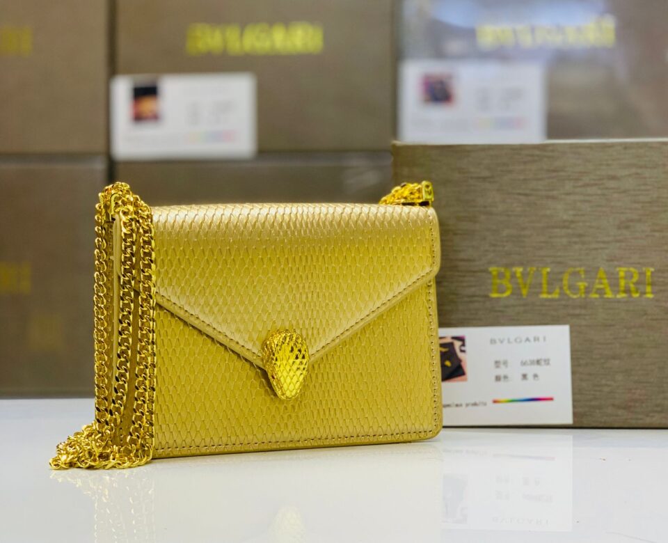 Bvlgari Serpenti Forever Gold Chain Shoulder Bag