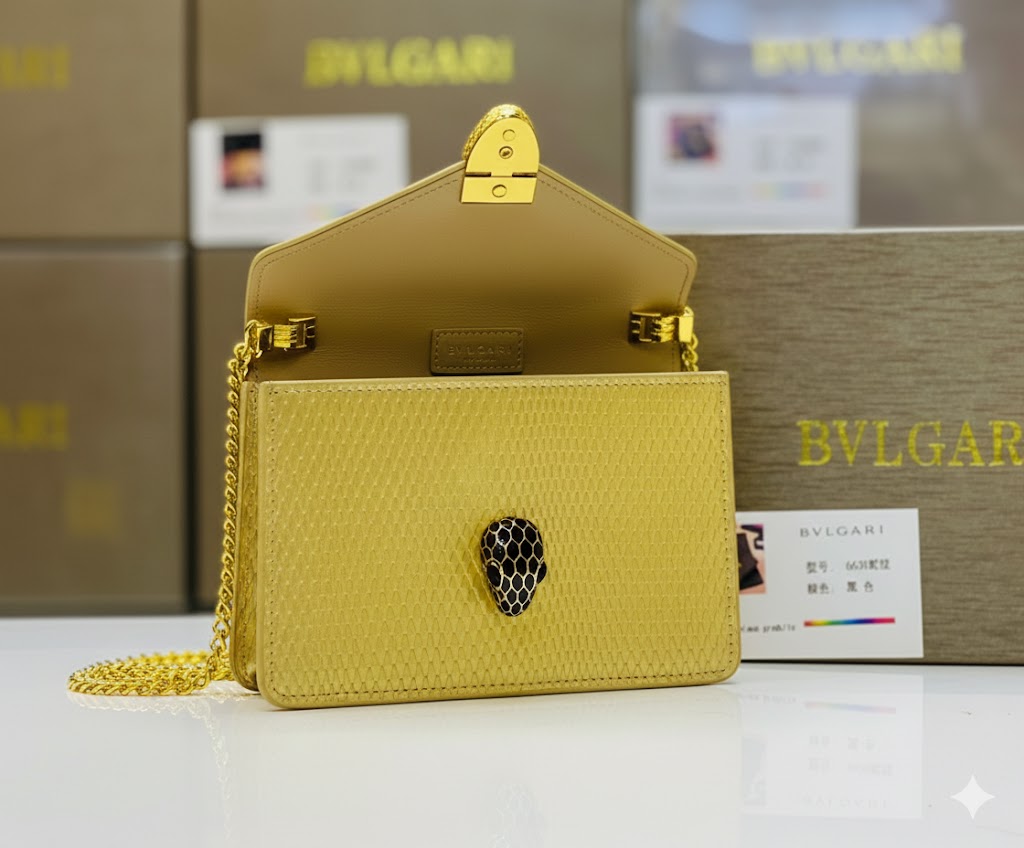 Bvlgari Serpenti Forever Gold Chain Shoulder Bag