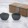 Burberry Rectangular Metal Sunglasses – Gold Frame