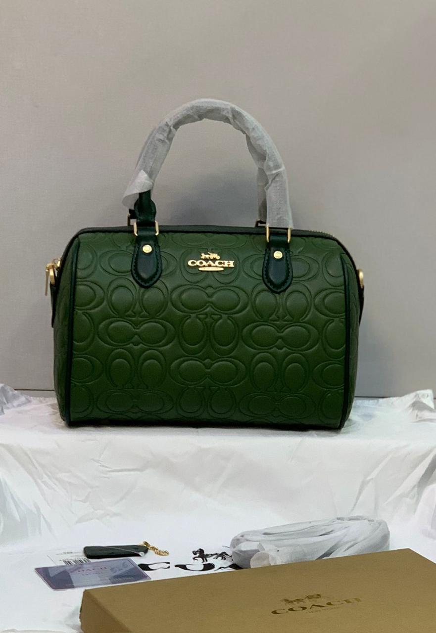 Coach Embossed Signature C Mini Satchel