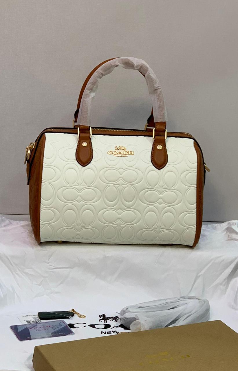 Coach Embossed Signature C Mini Satchel