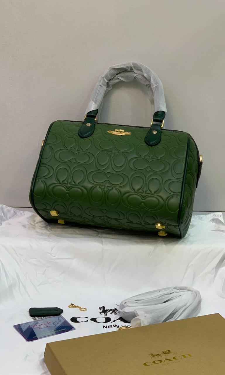 Coach Embossed Signature C Mini Satchel