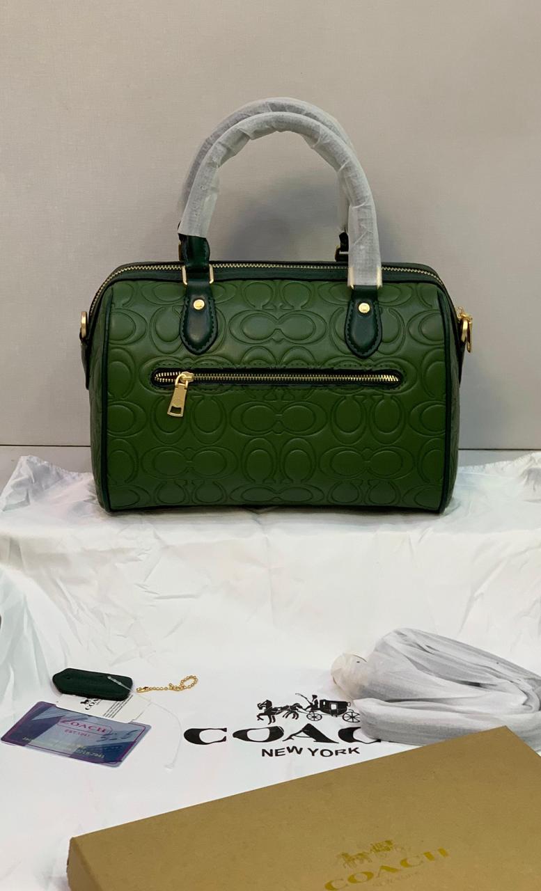 Coach Embossed Signature C Mini Satchel