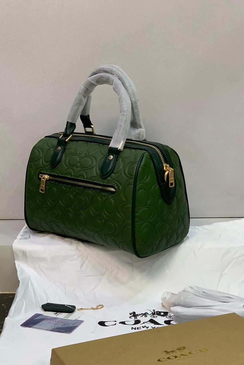 Coach Embossed Signature C Mini Satchel