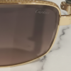Cartier Rectangular Metal Sunglasses with Gradient Lenses 4