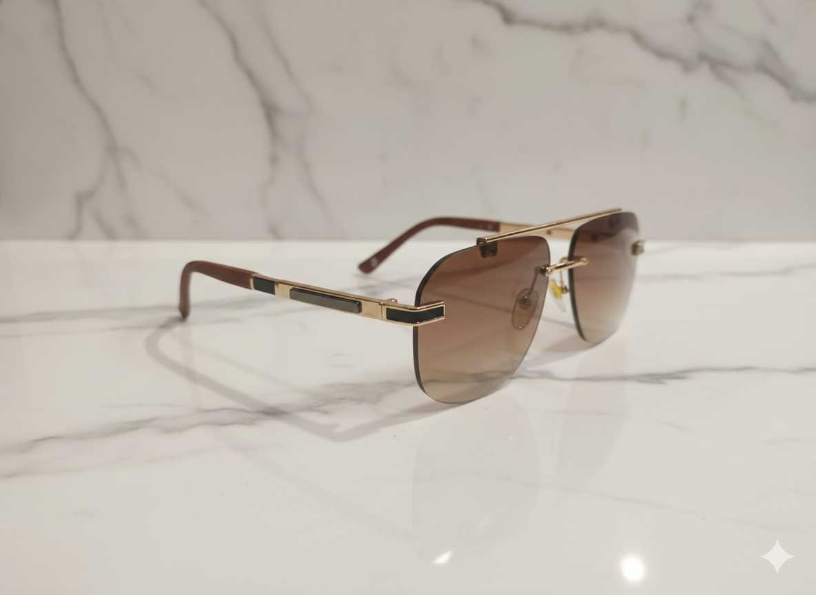 Cartier Rimless Aviator Sunglasses 3