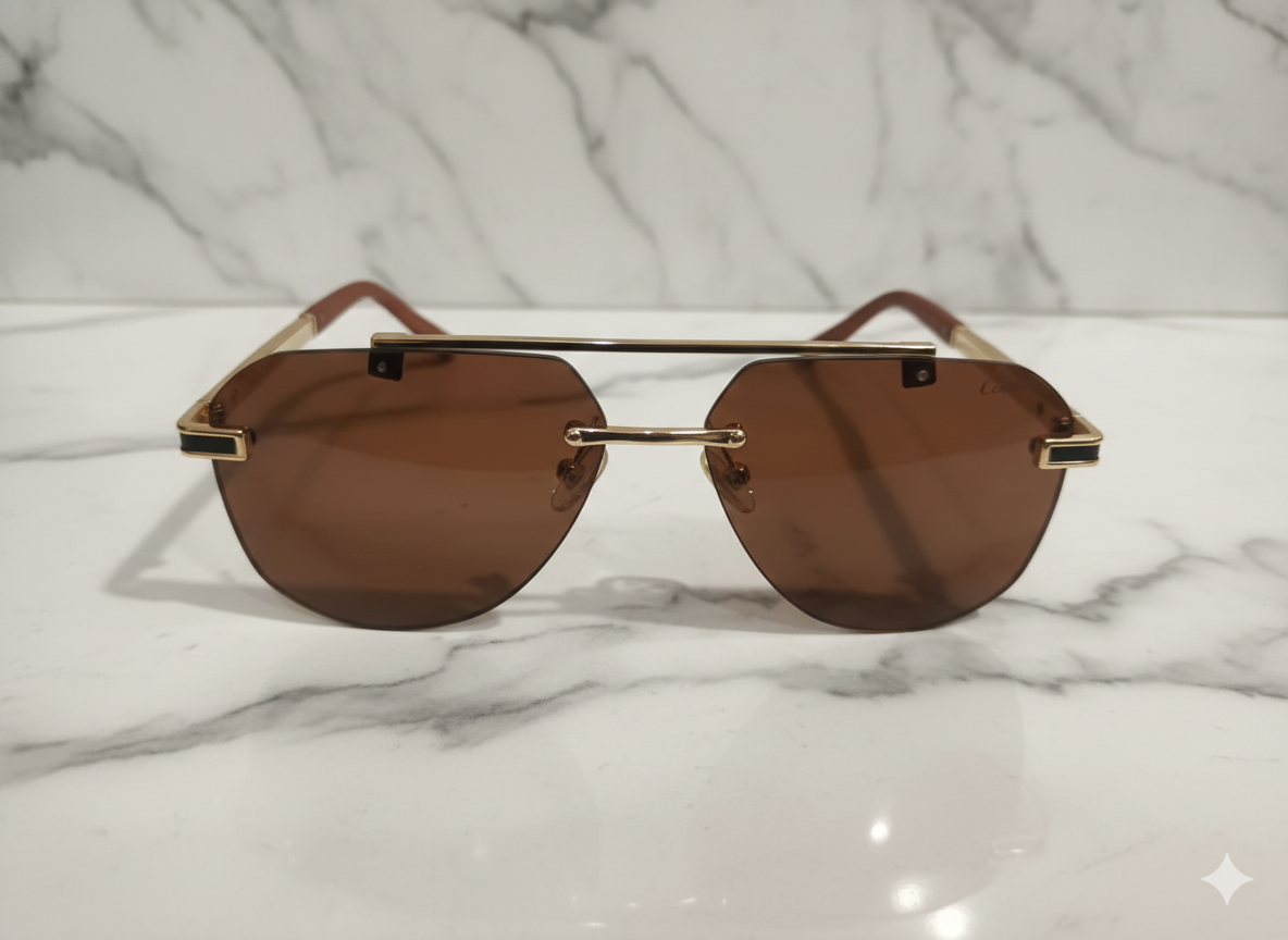 Cartier Rimless Aviator Sunglasses 5