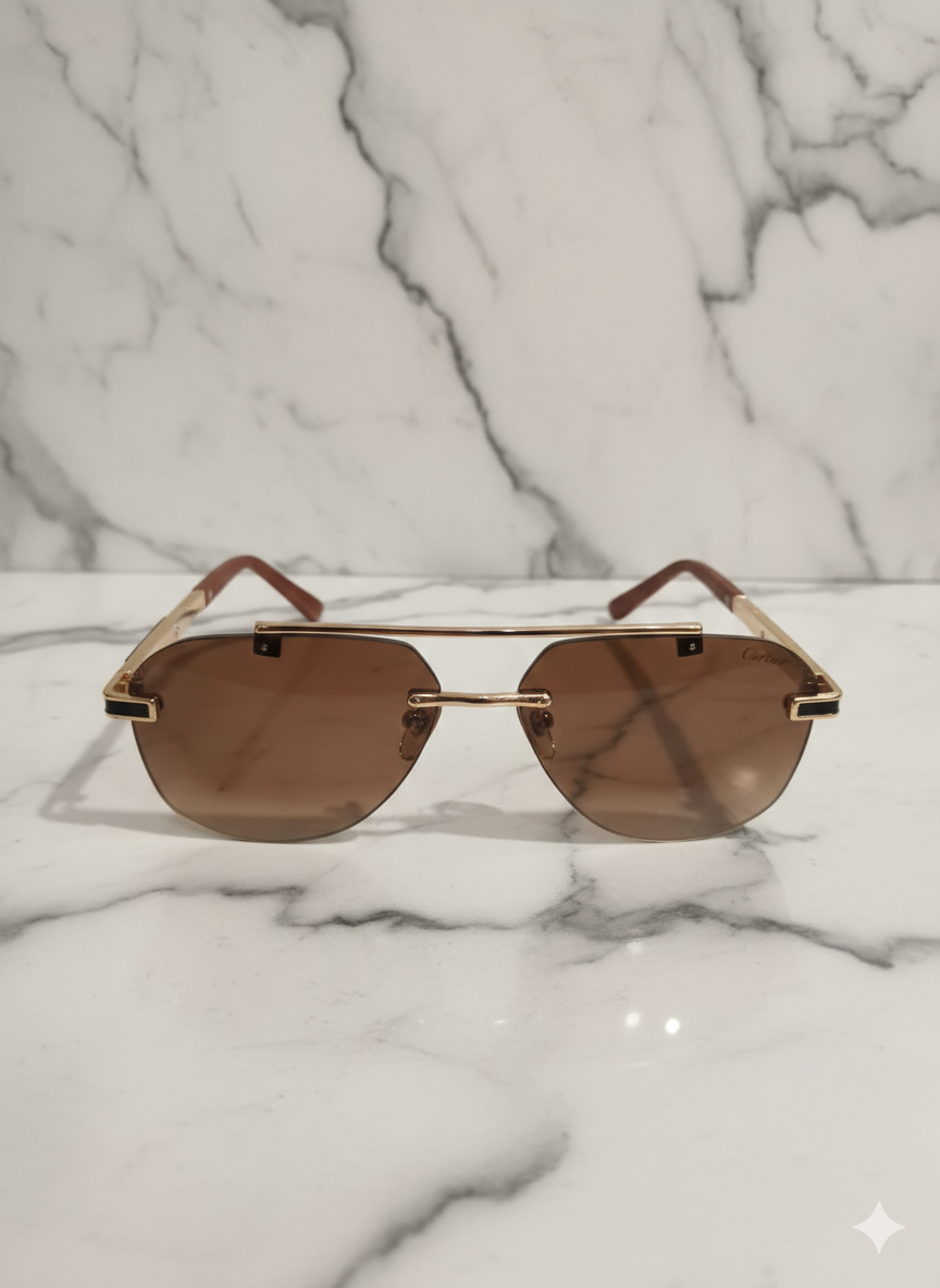 Cartier Rimless Aviator Sunglasses 6