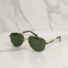 Cartier Rimless Square Aviator Sunglasses 5
