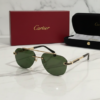 Cartier Rimless Square Aviator Sunglasses 6