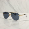 Cartier Rimless Square Sunglasses with Gold Top Bar 1