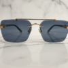 Cartier Rimless Square Sunglasses with Gold Top Bar & Signature Temple Detail 1