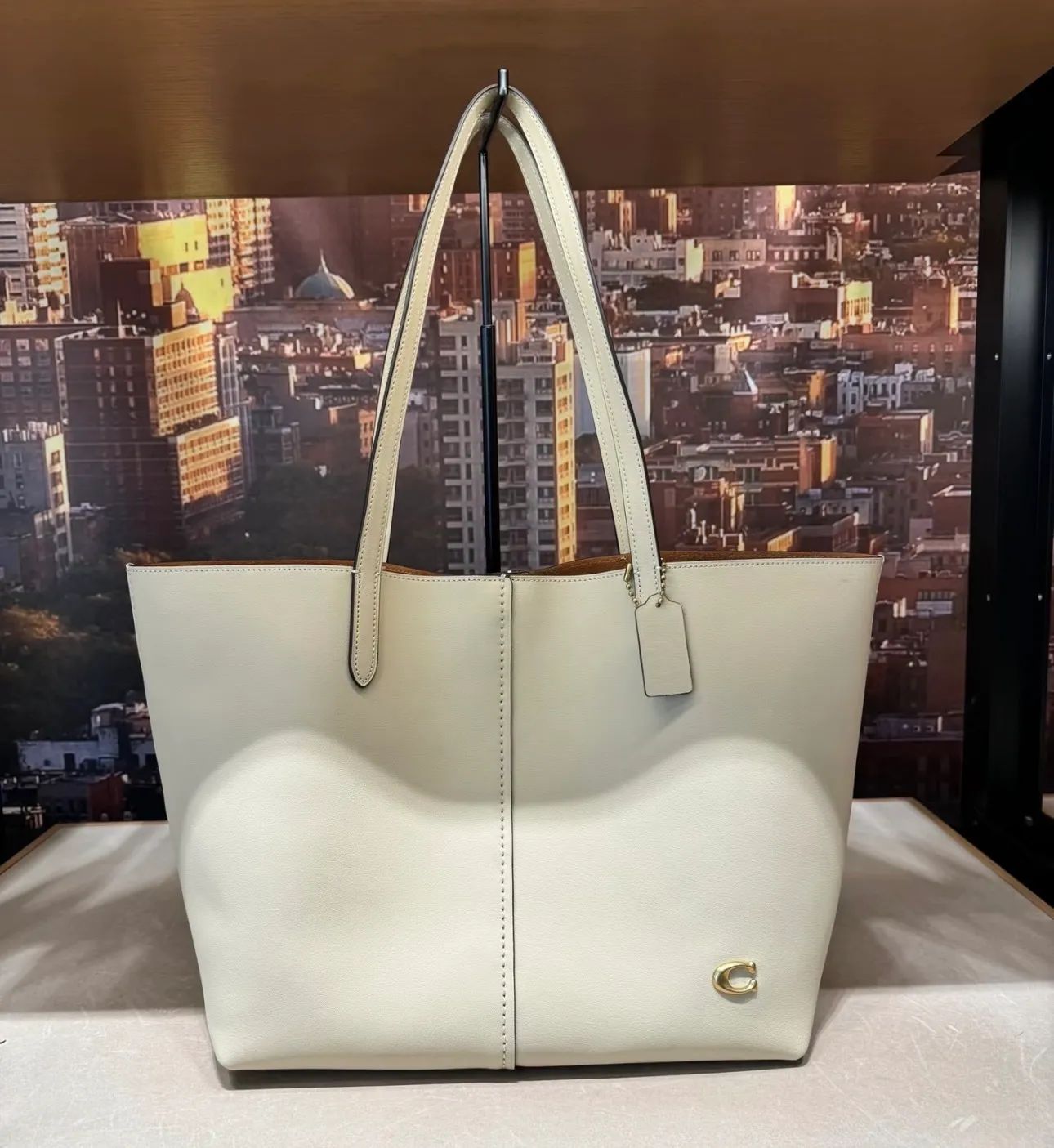 Coach North 32 Leather Tote Bag