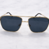 Gucci Rectangular Metal Aviator Sunglasses – Gold Frame