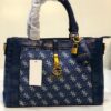 GUESS Monogram Structured Top-Handle Satchel
