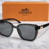 Hermès Square Acetate Sunglasses with H Hardware Black 2 Box