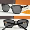 Hermès Square Acetate Sunglasses with H Hardware Black All