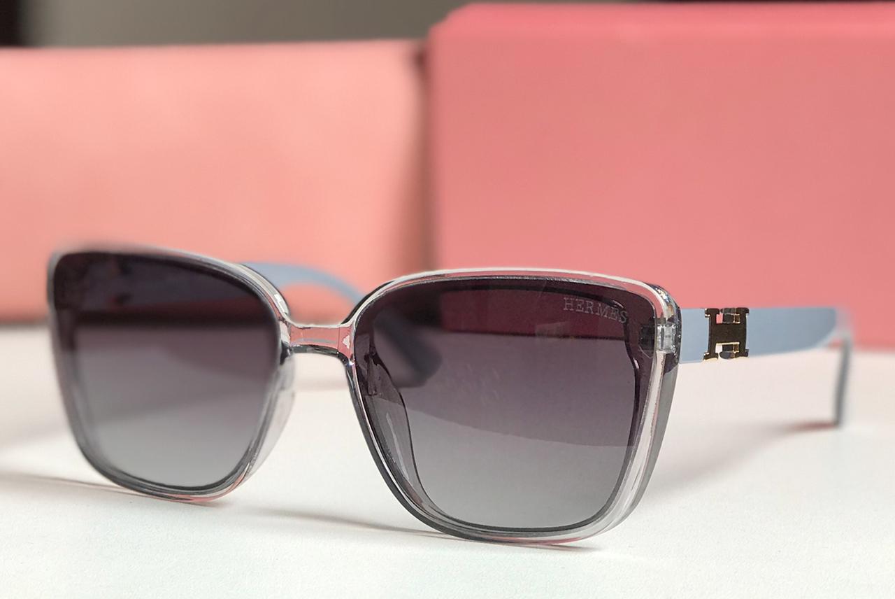 Hermès Square Acetate Sunglasses with H Hardware Grey 1