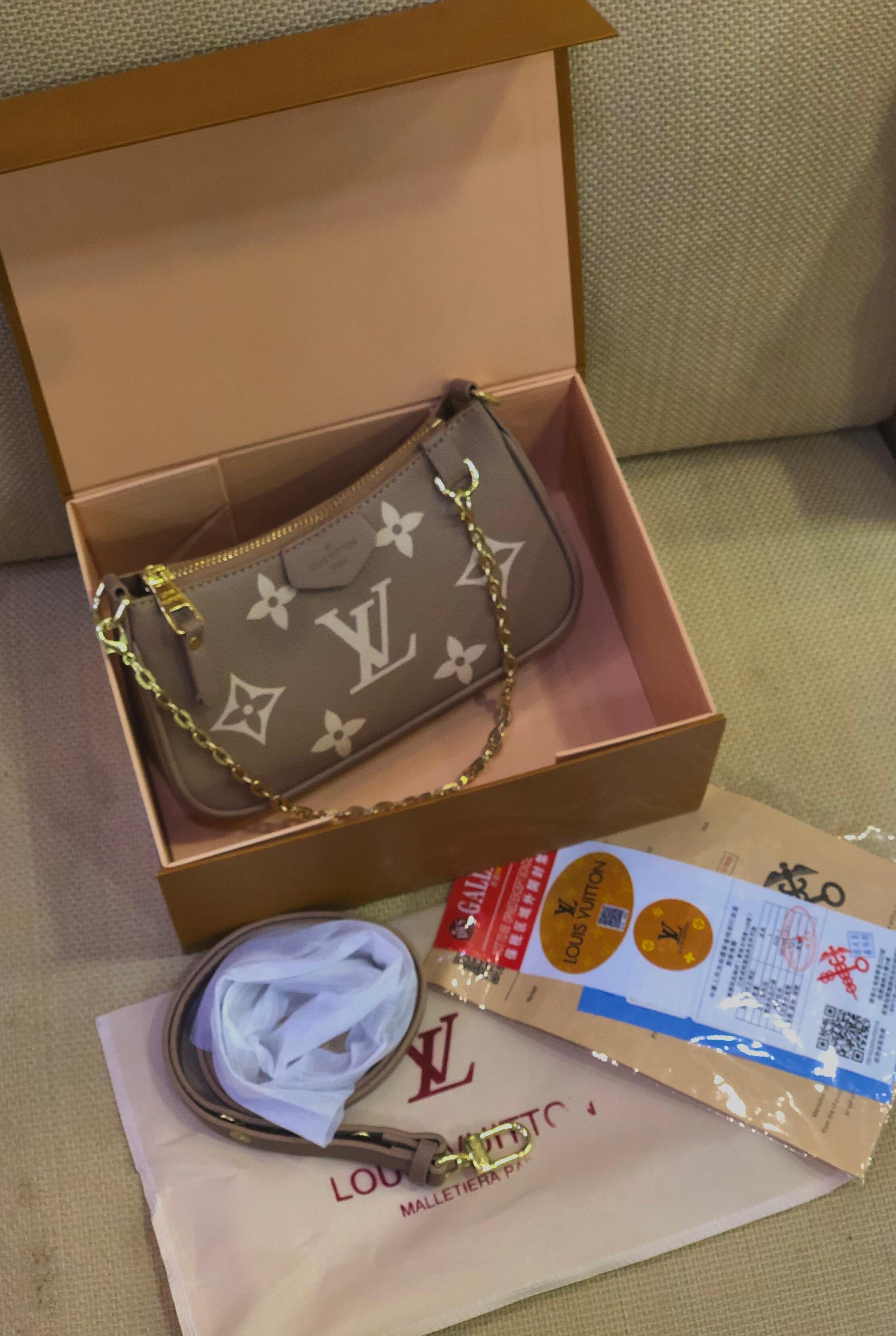 Louis Vuitton Mini Pochette Accessoires with Chain Strap