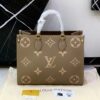 Louis Vuitton Onthego Giant Monogram Tote Bag - Black With Gold