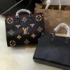 Louis Vuitton Onthego Giant Monogram Tote Bag - Black With Gold