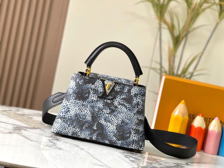 Louis Vuitton Capucines MM - Animal-Print Taurillon Leather