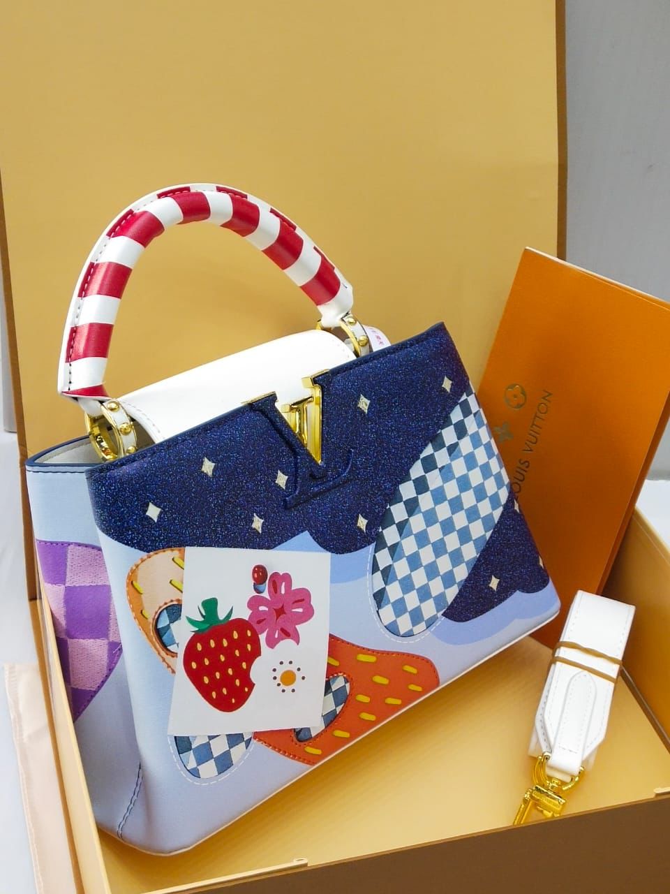 Louis Vuitton Capucines Mini – Limited Edition Graphic / Pop-Art Design