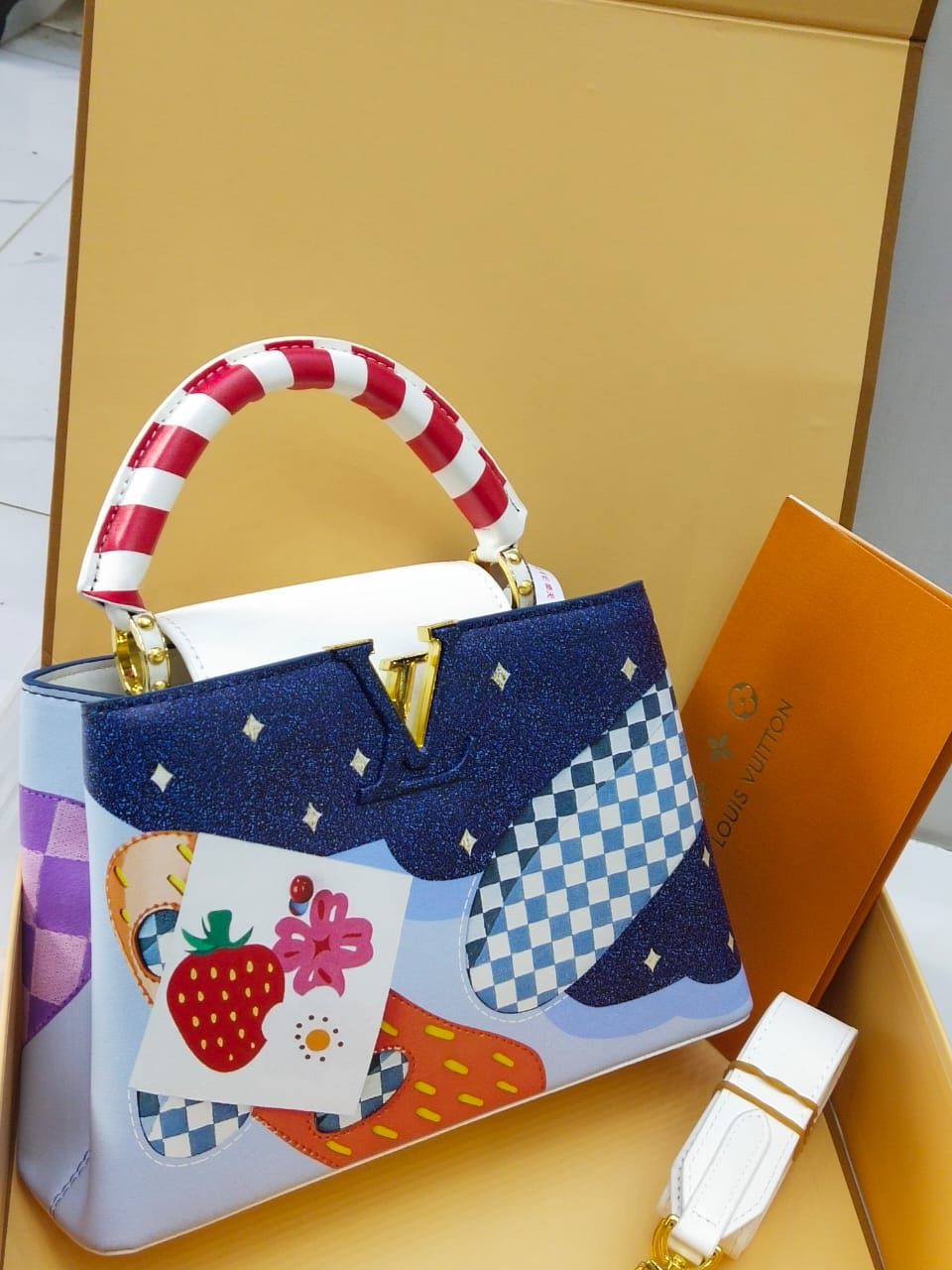 Louis Vuitton Capucines Mini – Limited Edition Graphic / Pop-Art Design