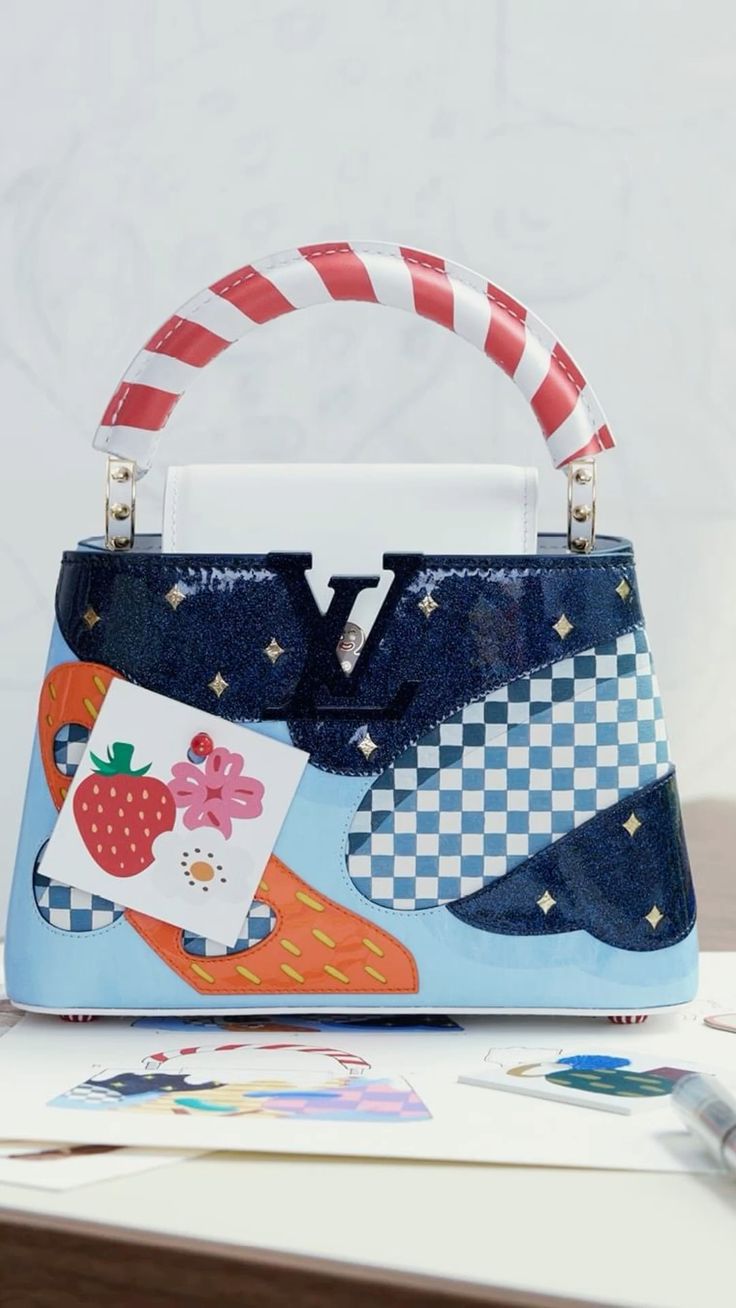 Louis Vuitton Capucines Mini – Limited Edition Graphic / Pop-Art Design