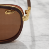 Lacoste Rectangular Metal & Acetate Sunglasses