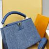 Louis Vuitton Capucines MM – Blue Denim & Calfskin