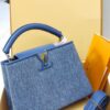 Louis Vuitton Capucines MM – Blue Denim & Calfskin