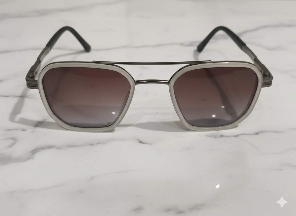 Prada Geometric Metal Frame Sunglasses 1