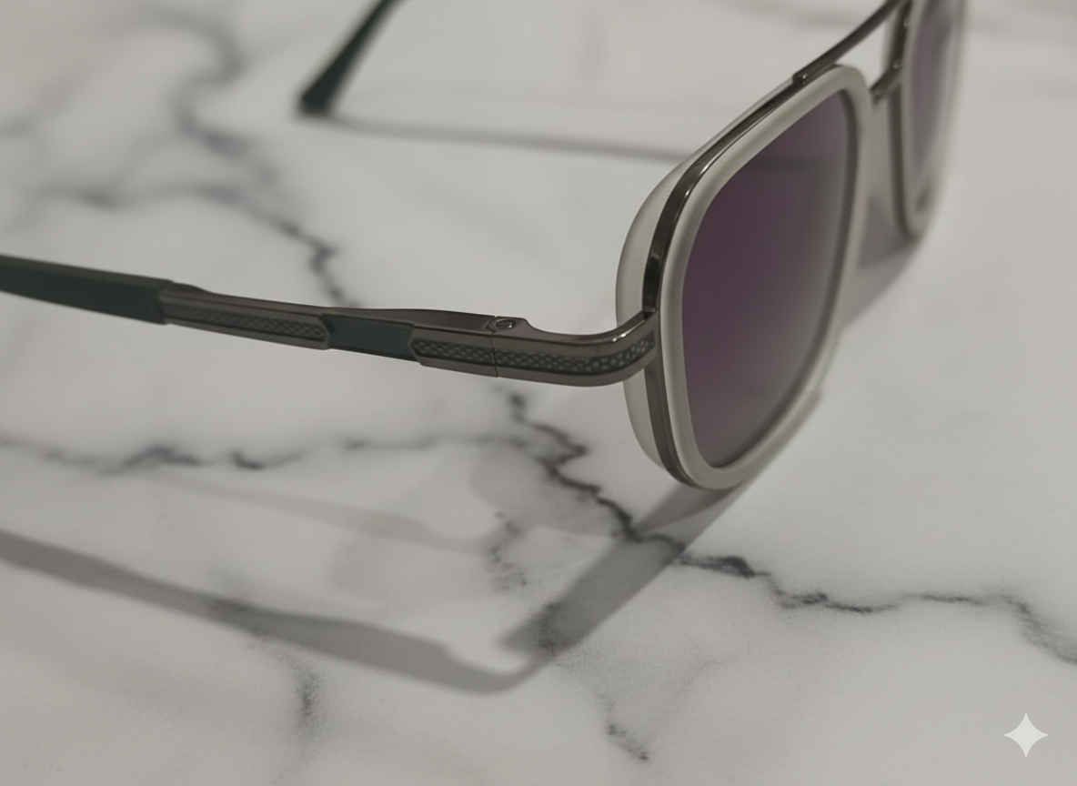 Prada Geometric Metal Frame Sunglasses 2