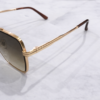 Prada-Style Rectangular Aviator Sunglasses