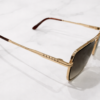 Prada-Style Rectangular Aviator Sunglasses