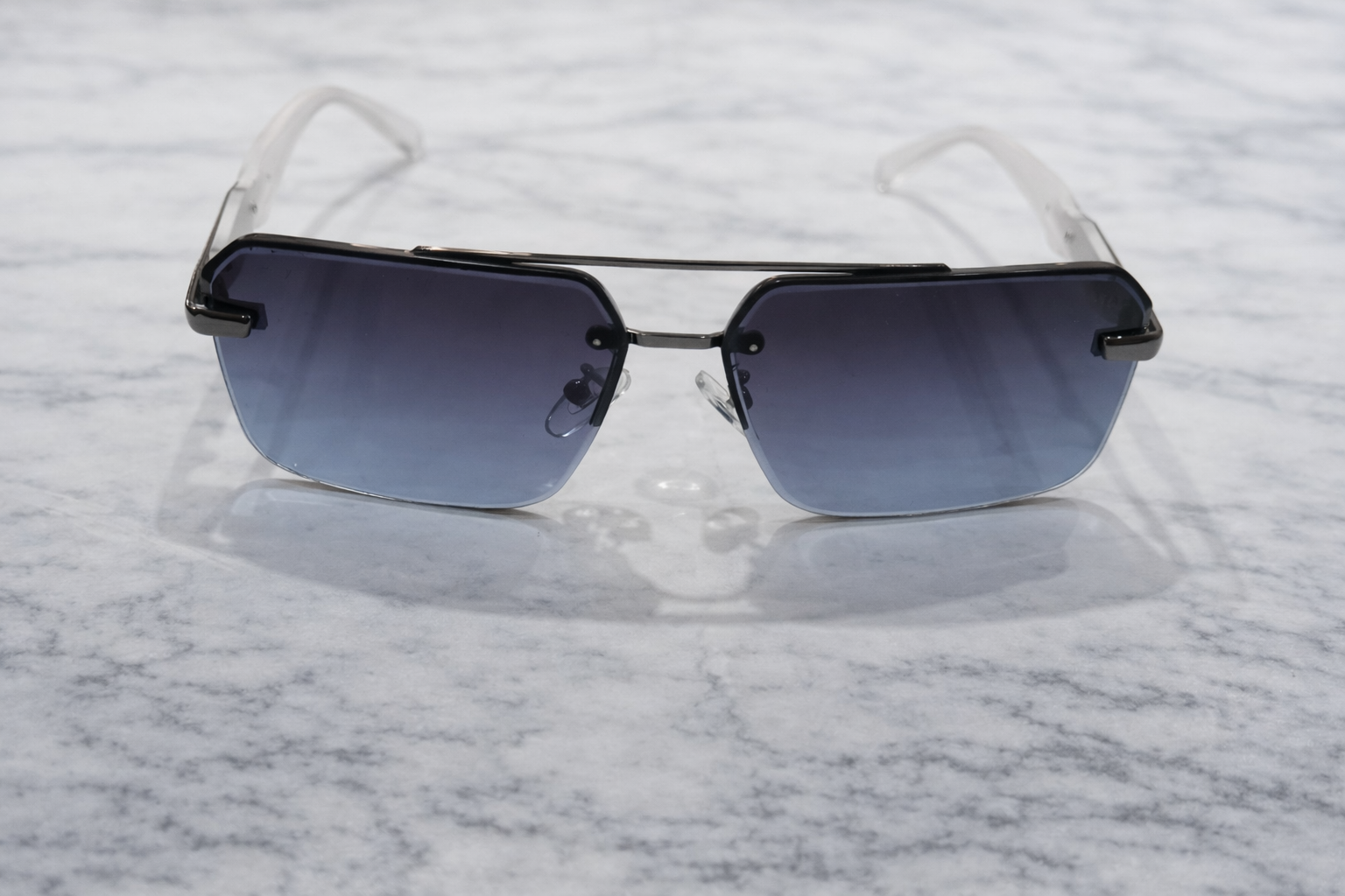 Prada Vellaro Rimless Gradient Sunglasses