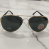 Ray-Ban Classic Aviator Polarized Sunglasses – Gold Frame