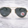 Ray-Ban Classic Aviator Polarized Sunglasses – Gold Frame