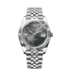 Rolex Datejust – Oystersteel with Grey Dial & Green Roman Numerals
