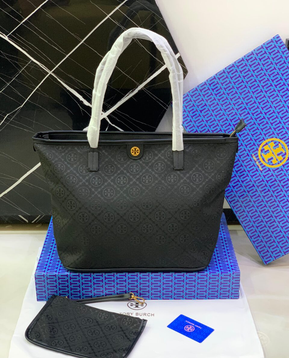 Tory Burch T Monogram Jacquard Tote Bag