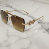 Versace Rimless Square Sunglasses 1