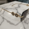 Versace Rimless Square Sunglasses 3