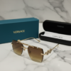 Versace Rimless Square Sunglasses 5