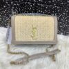 Saint Laurent Kate Raffia Chain Bag