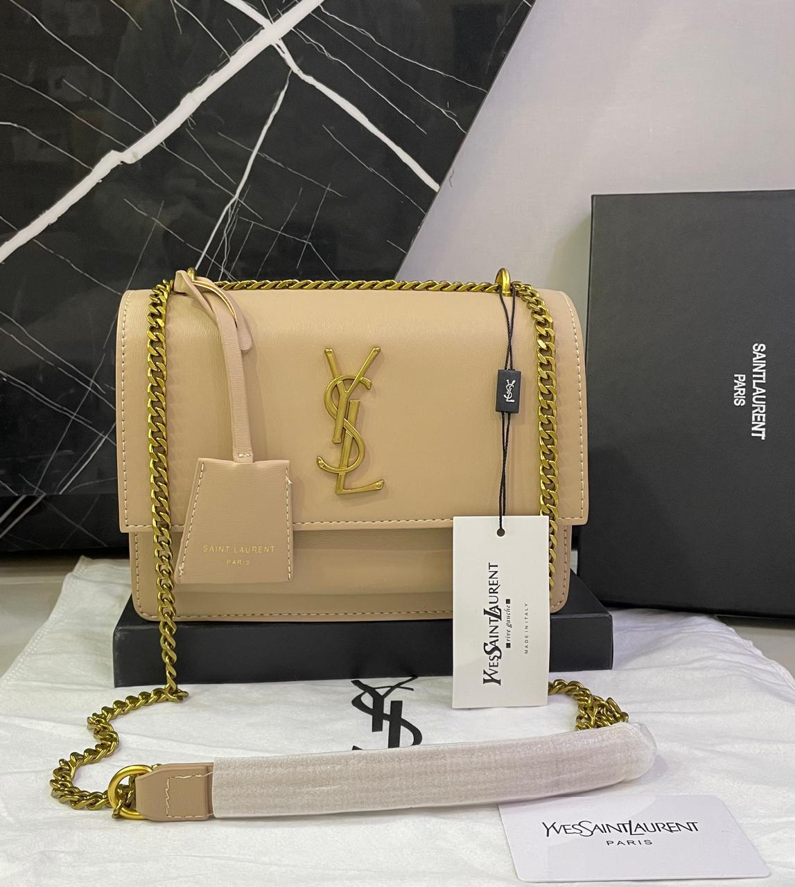 Saint Laurent YSL Monogram Envelope Chain Bag